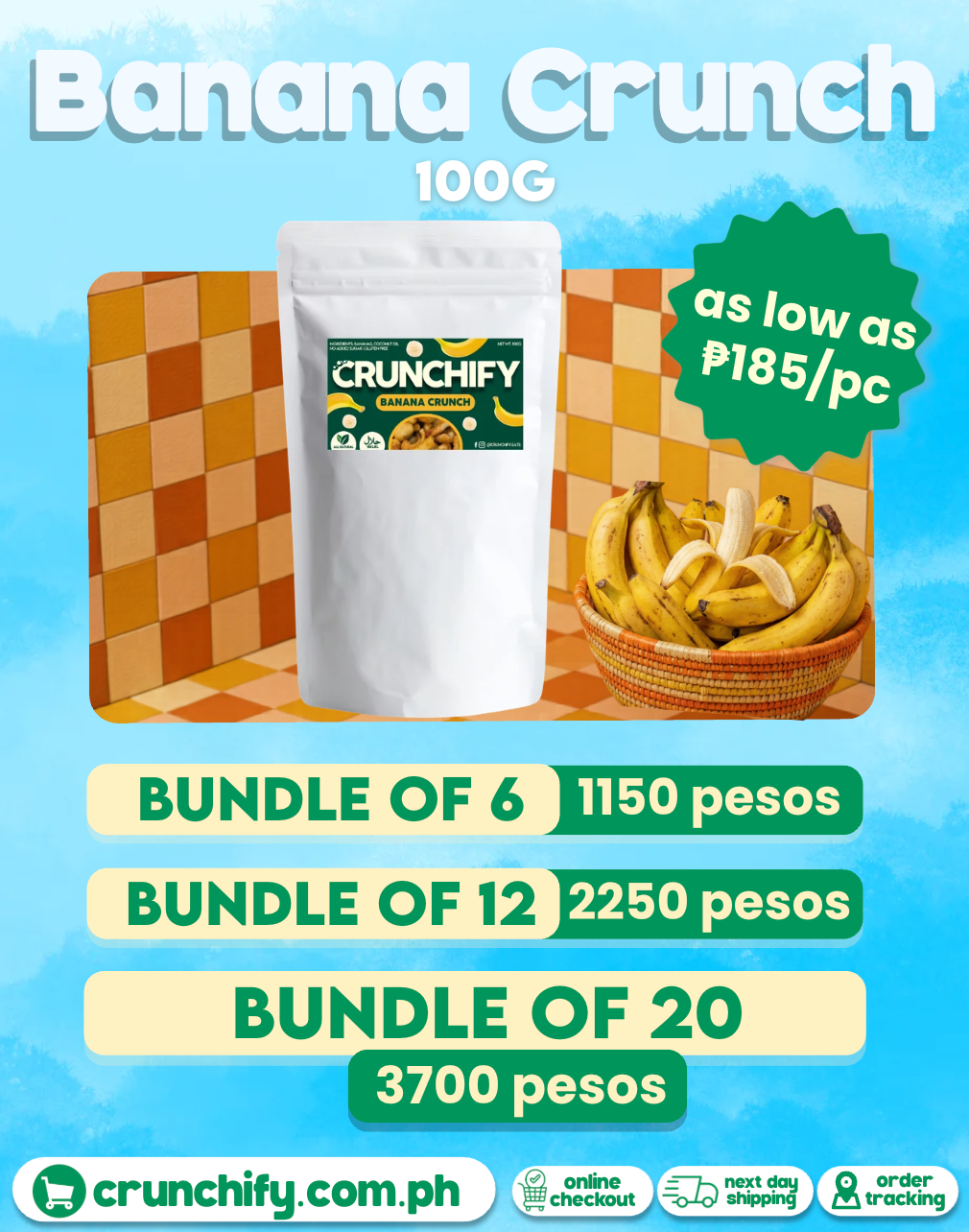 Promo Bundles Banana Crunch 100g
